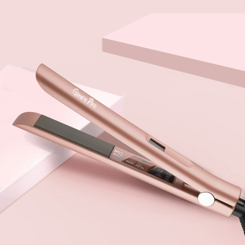 Placă de păr din titan profesională pentru îndreptare și ondulare Gina’s Pro