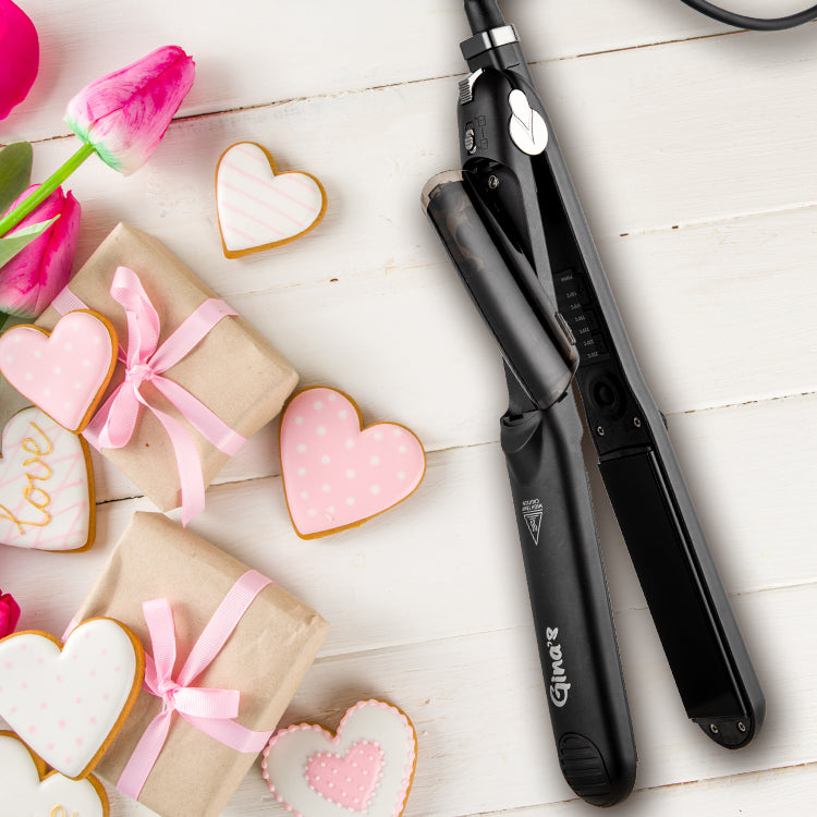 Placă de îndreptat părul cu aburi Gina&