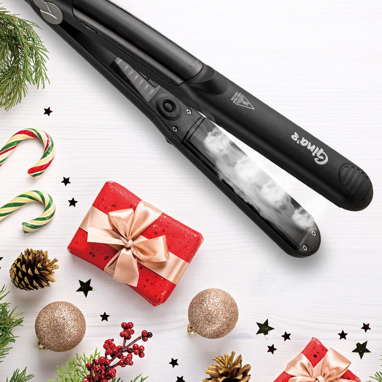 Placă de îndreptat părul cu aburi Gina&