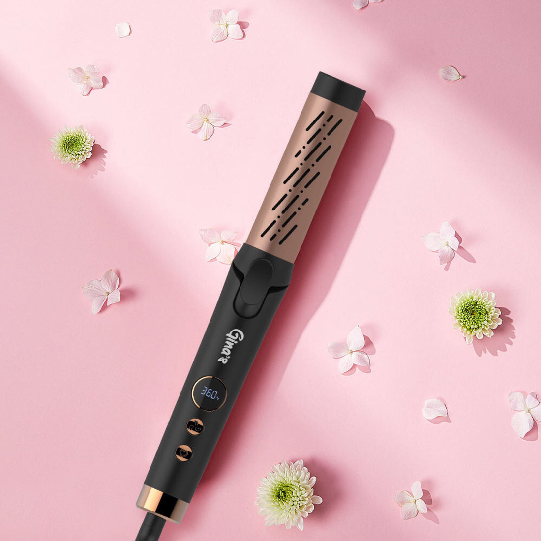 Ondulator și placă de păr 2 în 1 cu flux de aer Gina&