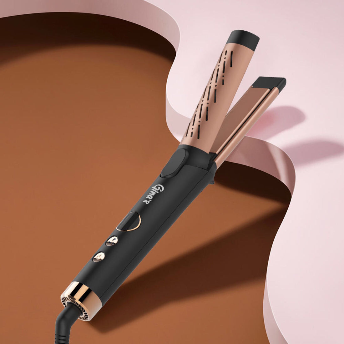 Ondulator și placă de păr 2 în 1 cu flux de aer Gina&