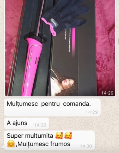 Mesaj de la o clientă Gina's