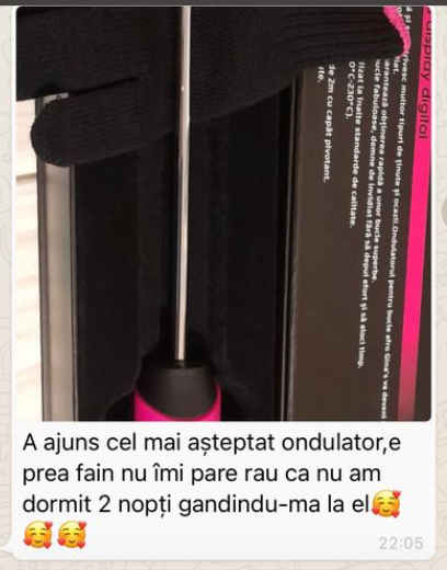 Mesaj de la o clientă Gina's