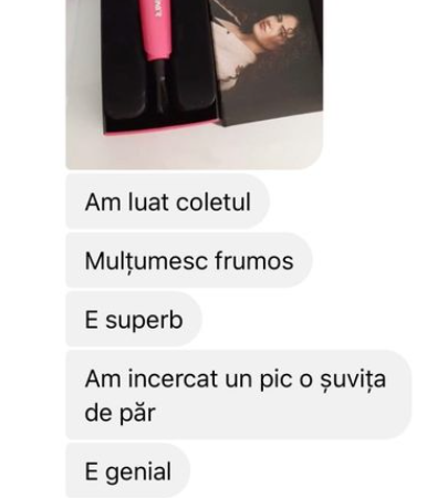 Mesaj de la o clientă Gina's
